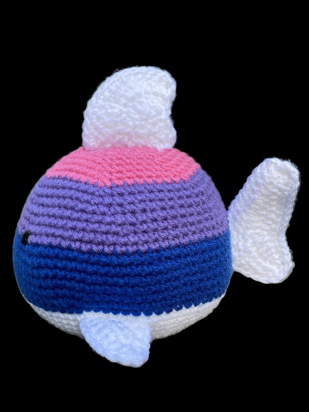 Crochet Fish Bisexual Pride Flag Stuffed Animal