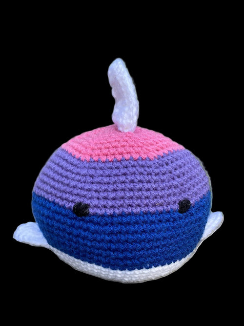 Crochet Fish Bisexual Pride Flag Stuffed Animal