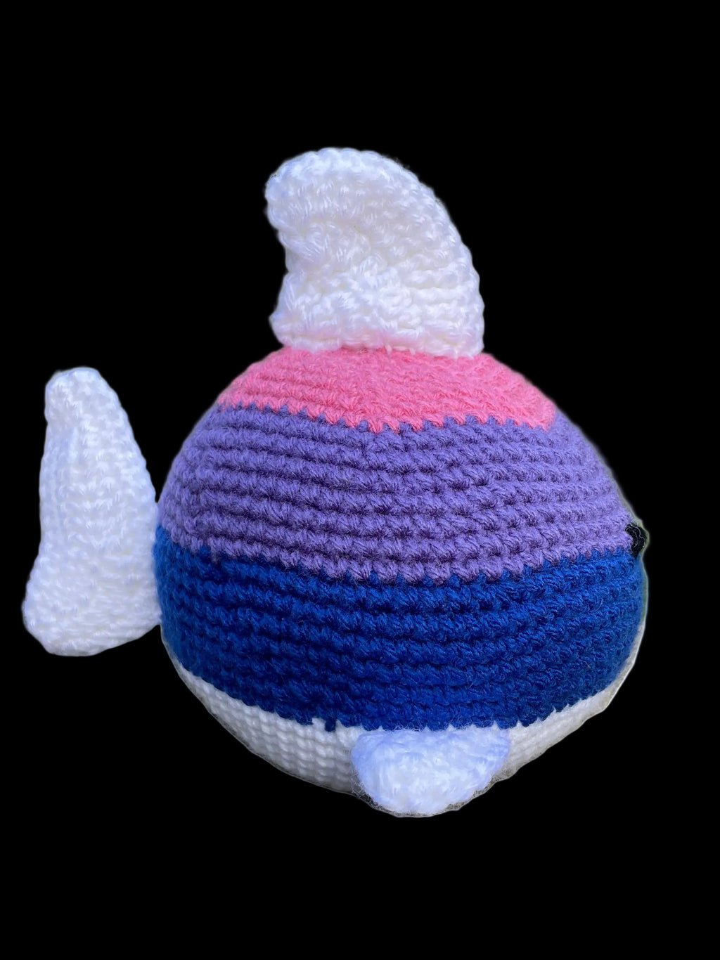 Crochet Fish Bisexual Pride Flag Stuffed Animal